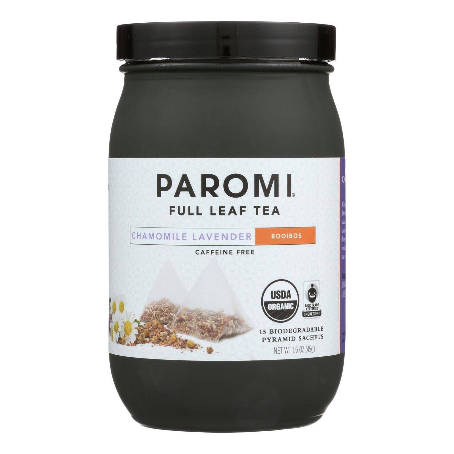 Paromi Tea - Organic - Roobios - Chamomile Lavender - Case Of 6 - 15 Bag | OnlyNaturals.us