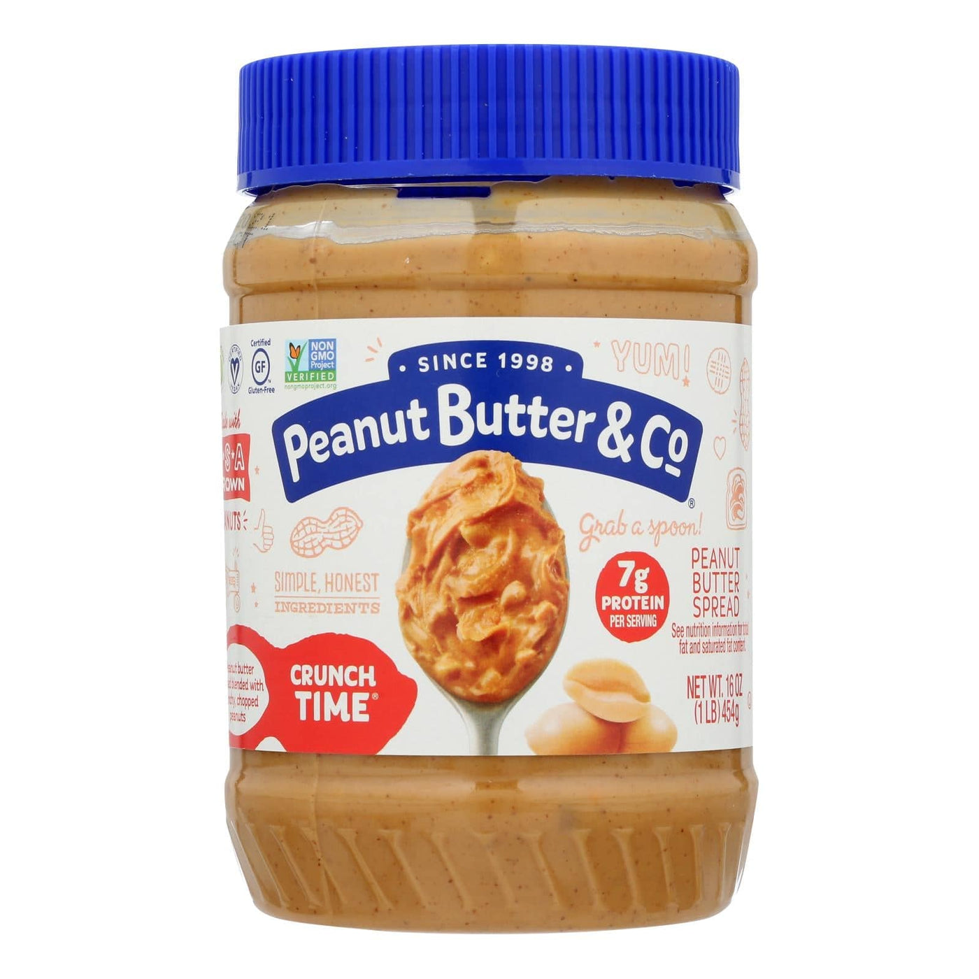 Peanut Butter And Co Peanut Butter - Crunch Time - Case Of 6 - 16 Oz. | OnlyNaturals.us