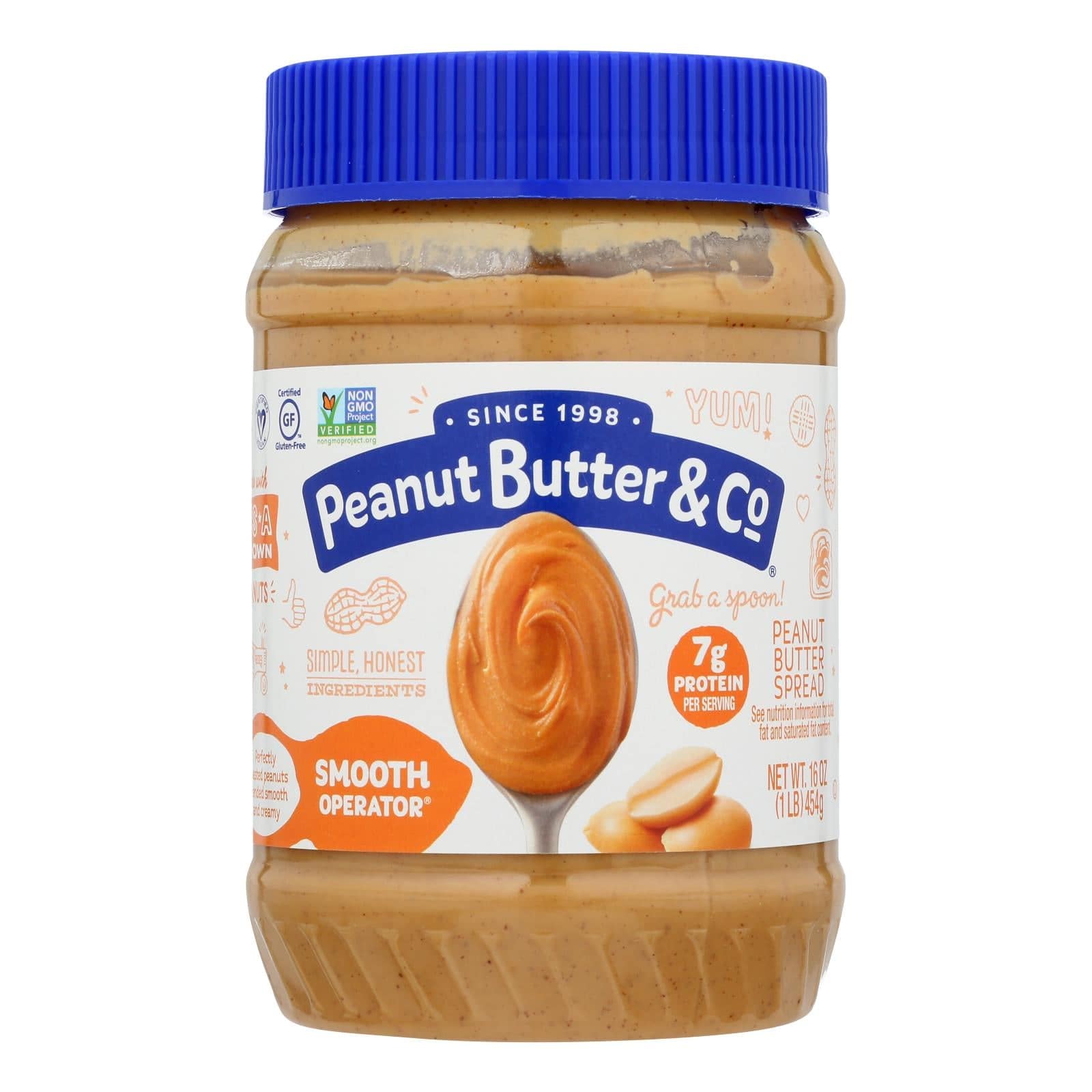 Peanut Butter And Co Peanut Butter - Smooth Operator - Case Of 6 - 16 Oz. | OnlyNaturals.us