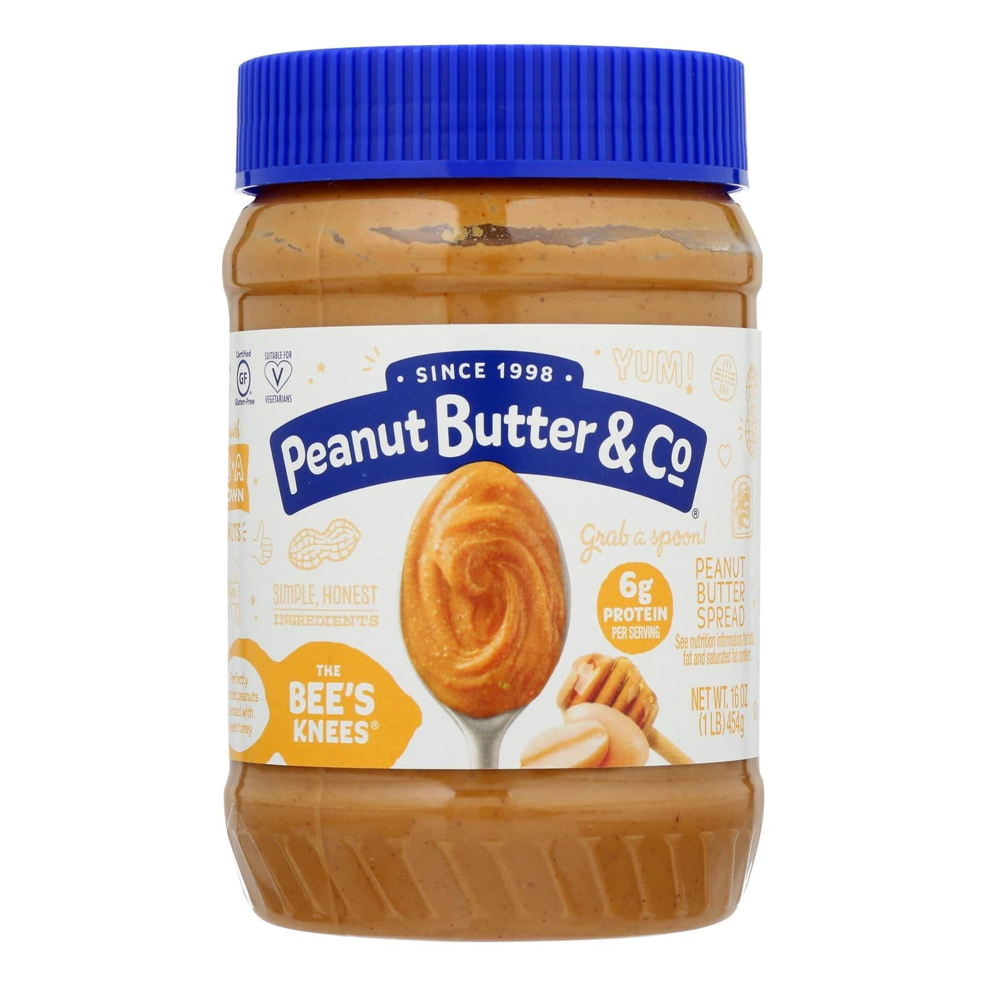Buy Peanut Butter And Co The Bee's Knees - Peanut Butter - Case Of 6 - 16 Oz.  at OnlyNaturals.us