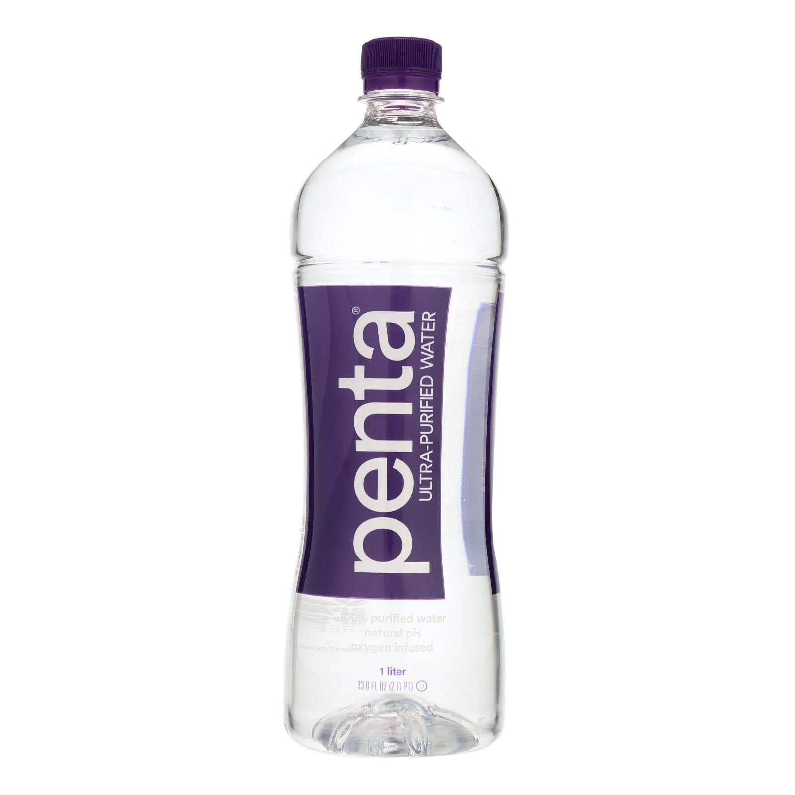 Buy Penta Purified Water Ultra Purified Water - Case Of 12 - 1 Liter  at OnlyNaturals.us