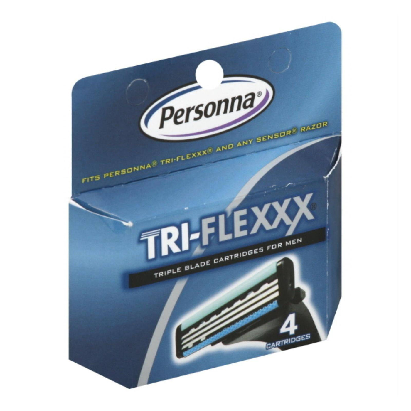 Buy Personna Tri-flexxx Razor System For Men Cartridge Refill - 4 Cartridges  at OnlyNaturals.us