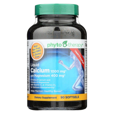 Buy Phyto-therapy Liquid Calcium - 1000 Mg - 90 Softgels  at OnlyNaturals.us