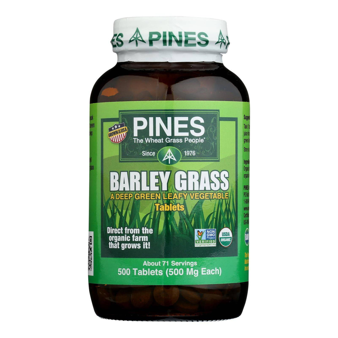 Buy Pines International Barley Grass - 500 Mg - 500 Tablets  at OnlyNaturals.us