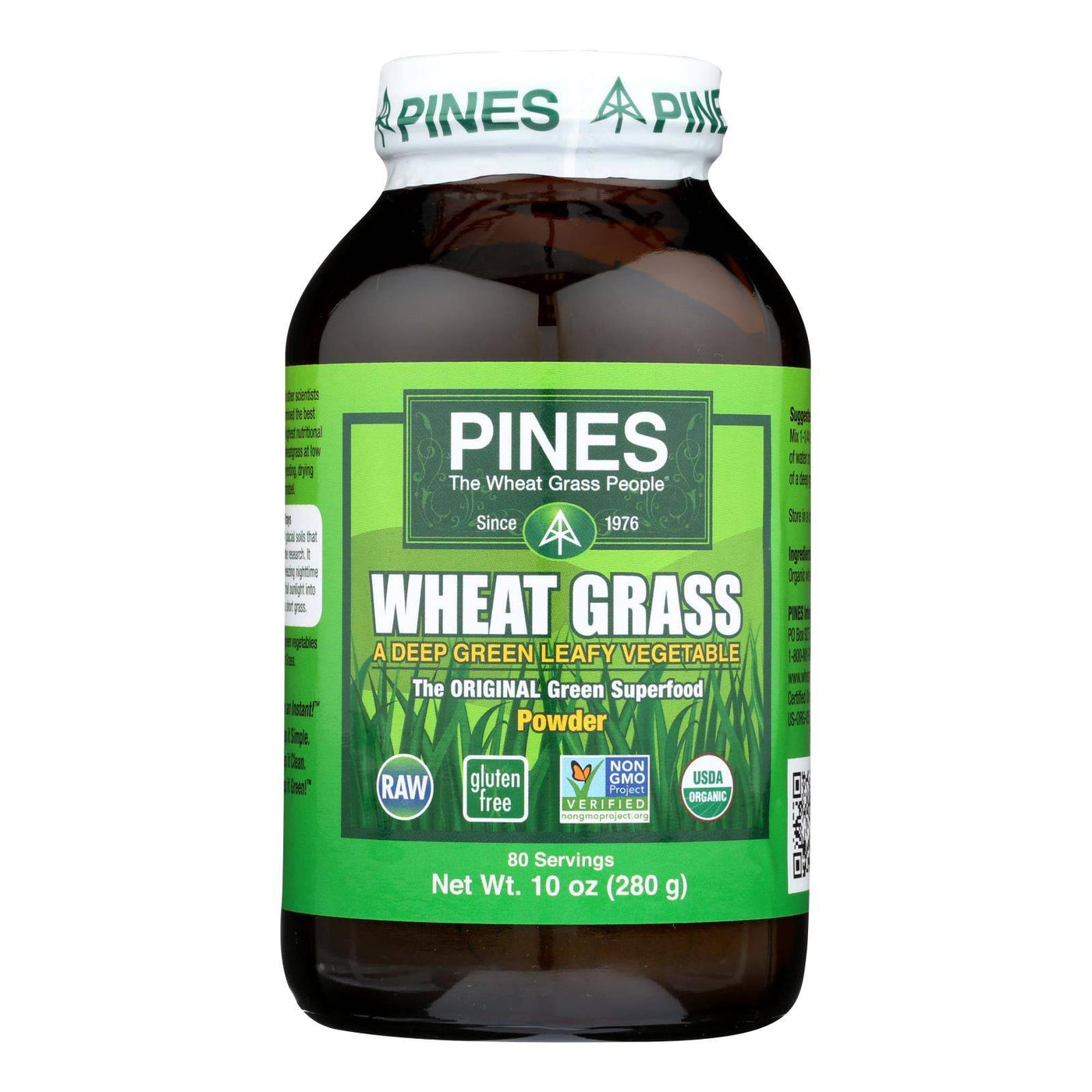 Buy Pines International Wheat Grass Powder - 10 Oz  at OnlyNaturals.us