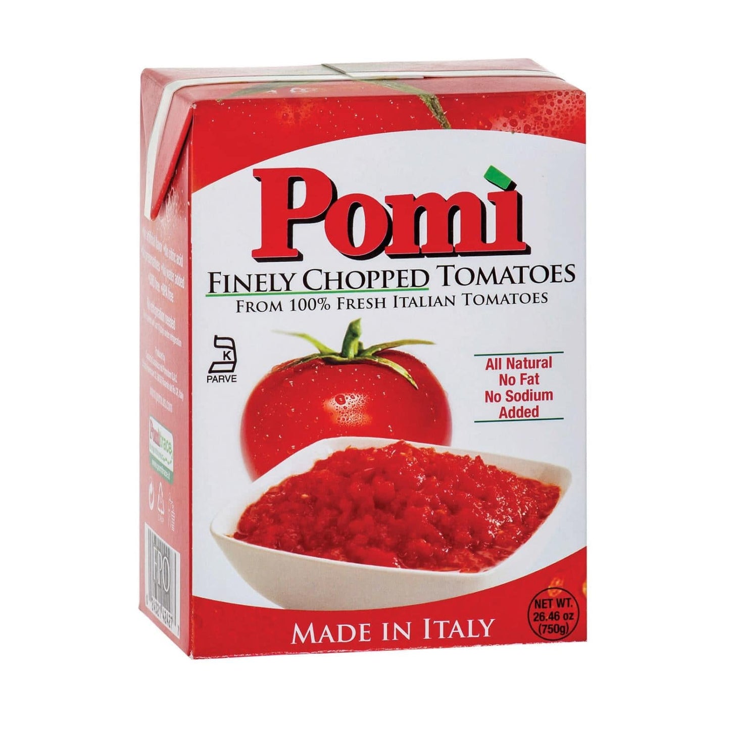 Pomi Tomatoes Chopped Tomatoes - Finely - Case Of 12 - 26.46 Oz. | OnlyNaturals.us