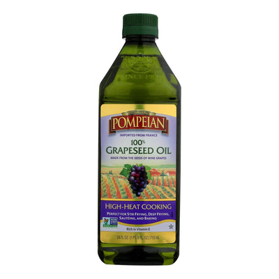 Pompeian 100% Grapeseed Oil  - Case Of 6 - 24 Fz | OnlyNaturals.us