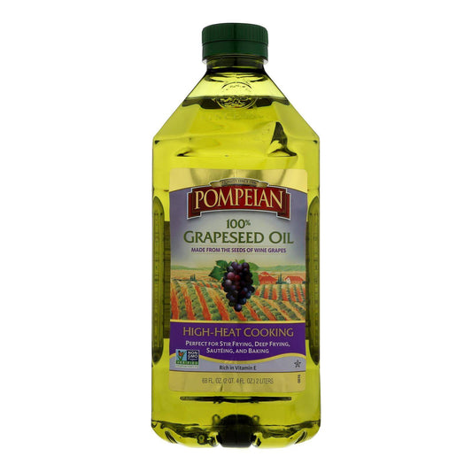 Pompeian 100% Grapeseed Oil - Case Of 8 - 68 Fz | OnlyNaturals.us