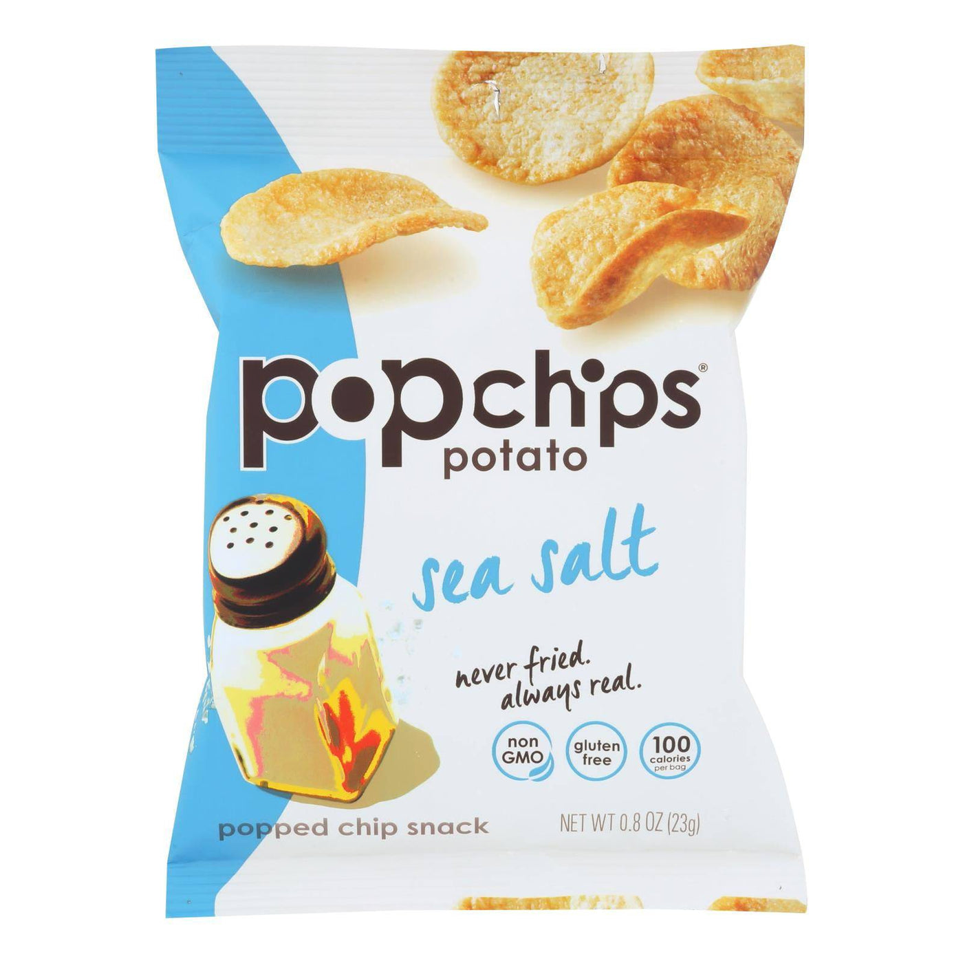 Buy Popchips Potato Chip - Sea Salt - Case Of 24 - 0.8 Oz.  at OnlyNaturals.us