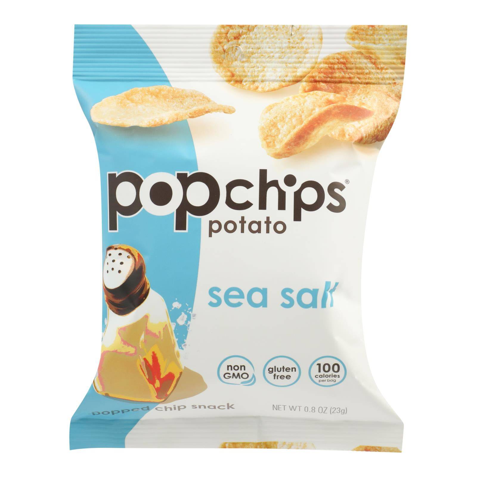 Buy Popchips Potato Chip - Sea Salt - Case Of 24 - 0.8 Oz.  at OnlyNaturals.us