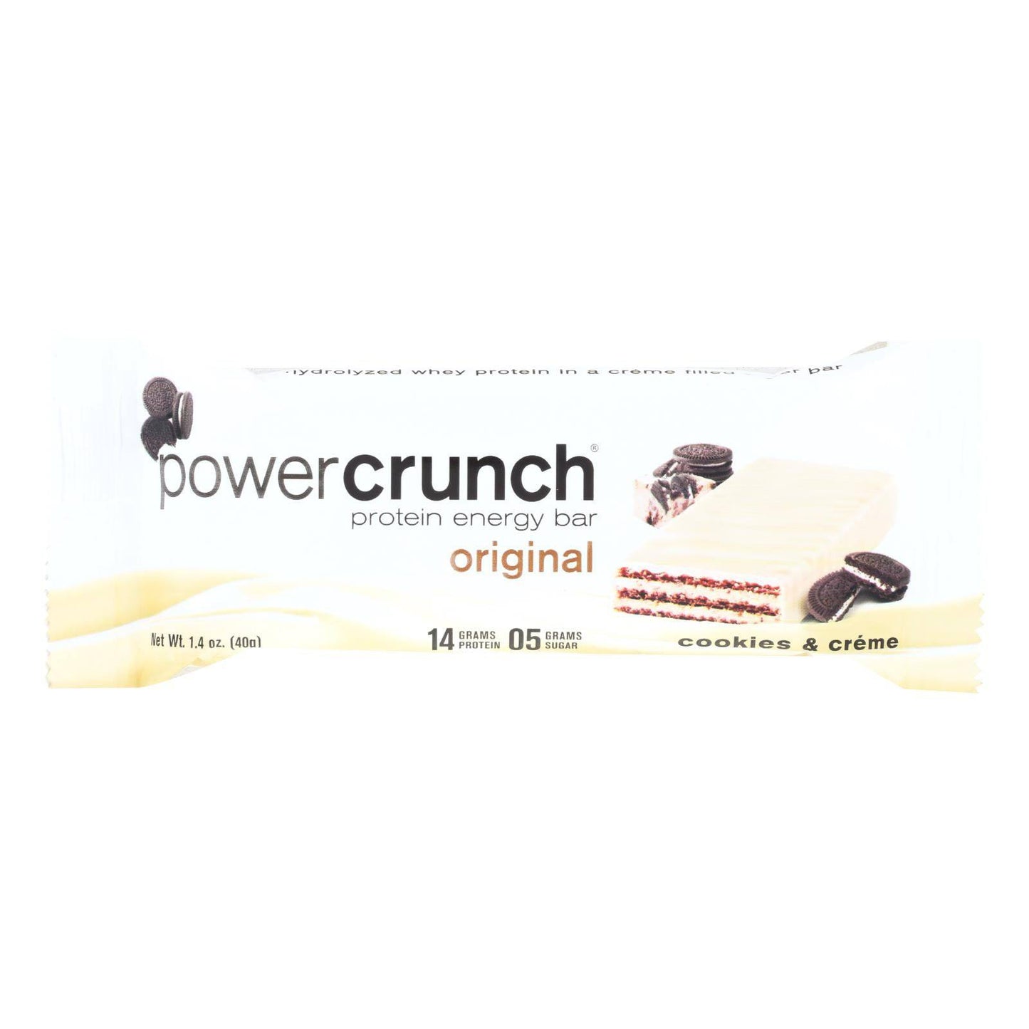 Buy Power Crunch Bar - Cookies And Cream - Case Of 12 - 1.4 Oz  at OnlyNaturals.us