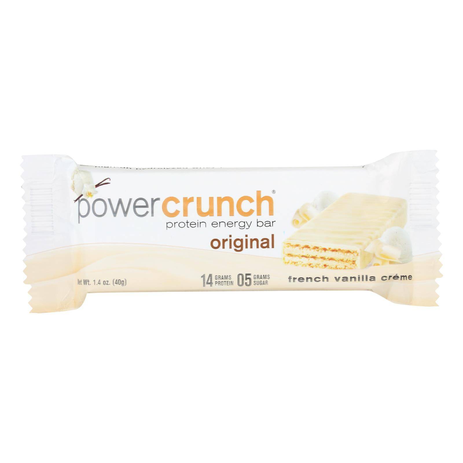 Buy Power Crunch Bar - French Vanilla Cream - Case Of 12 - 1.4 Oz  at OnlyNaturals.us