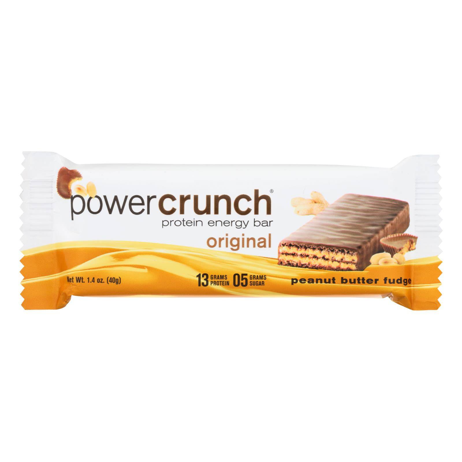 Buy Power Crunch Bar - Peanut Butter Fudge - Case Of 12 - 1.4 Oz  at OnlyNaturals.us