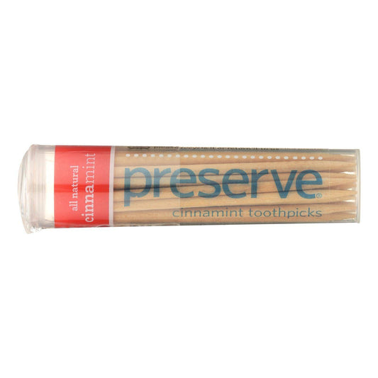 Buy Preserve Flavored Toothpicks Cinnamint - 35 Pieces  at OnlyNaturals.us