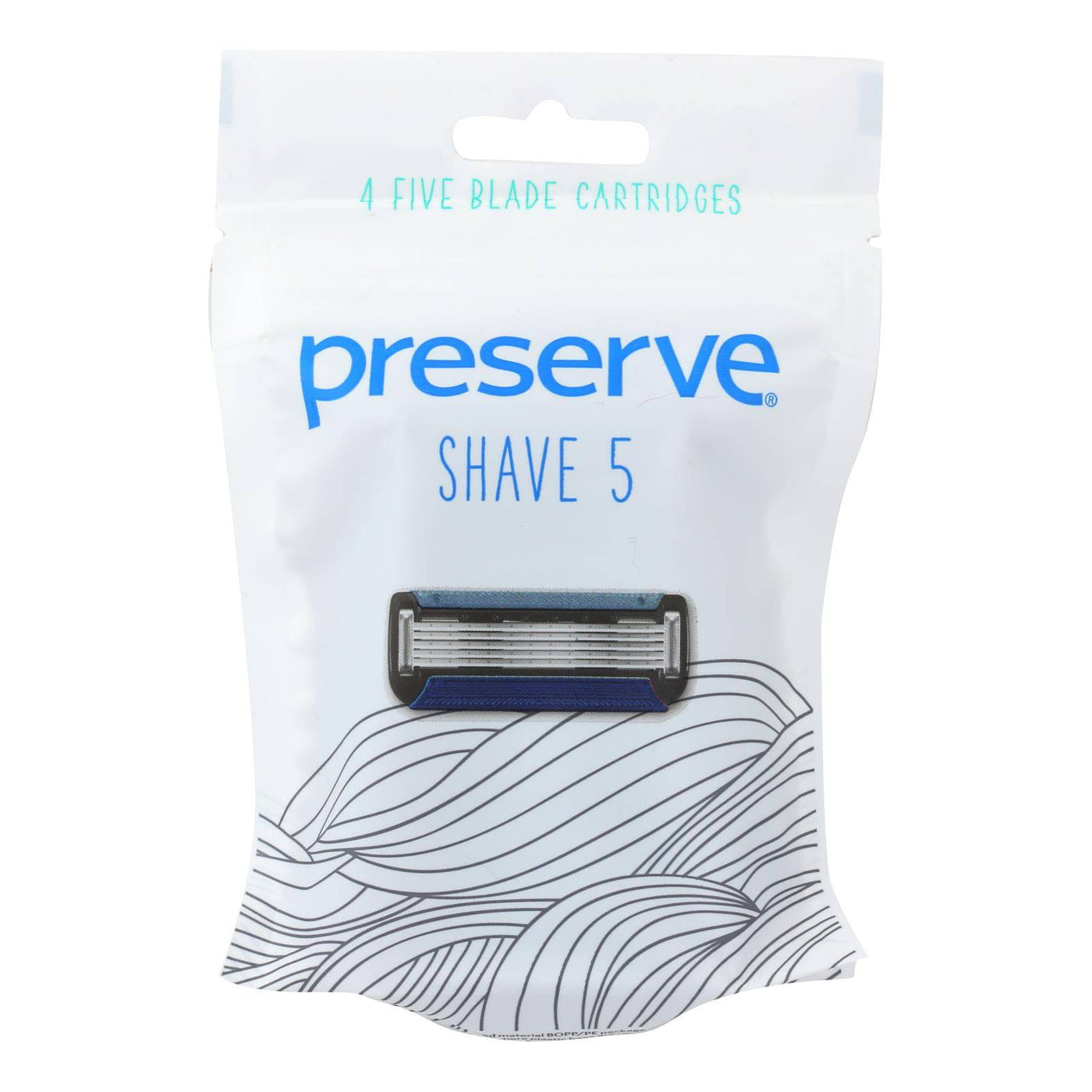 Preserve Shave 5 Replacement Blades - 4 Ct- 6 Packs | OnlyNaturals.us