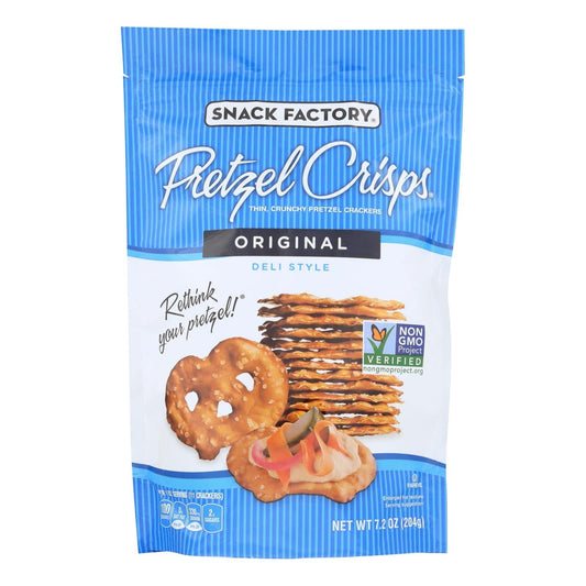 Pretzel Crisp Pretzel Crisps - Original - Case Of 12 - 7.2 Oz. | OnlyNaturals.us