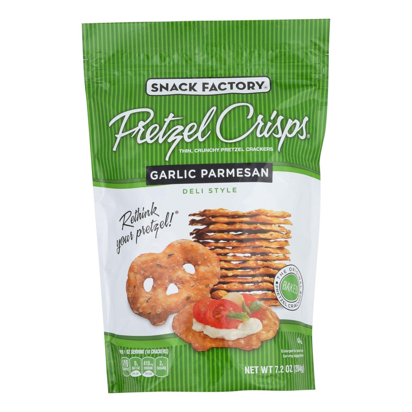 Buy Snack Factory Garlic Parmesan Pretzel Crisps  - Case Of 12 - 7.2 Oz  at OnlyNaturals.us