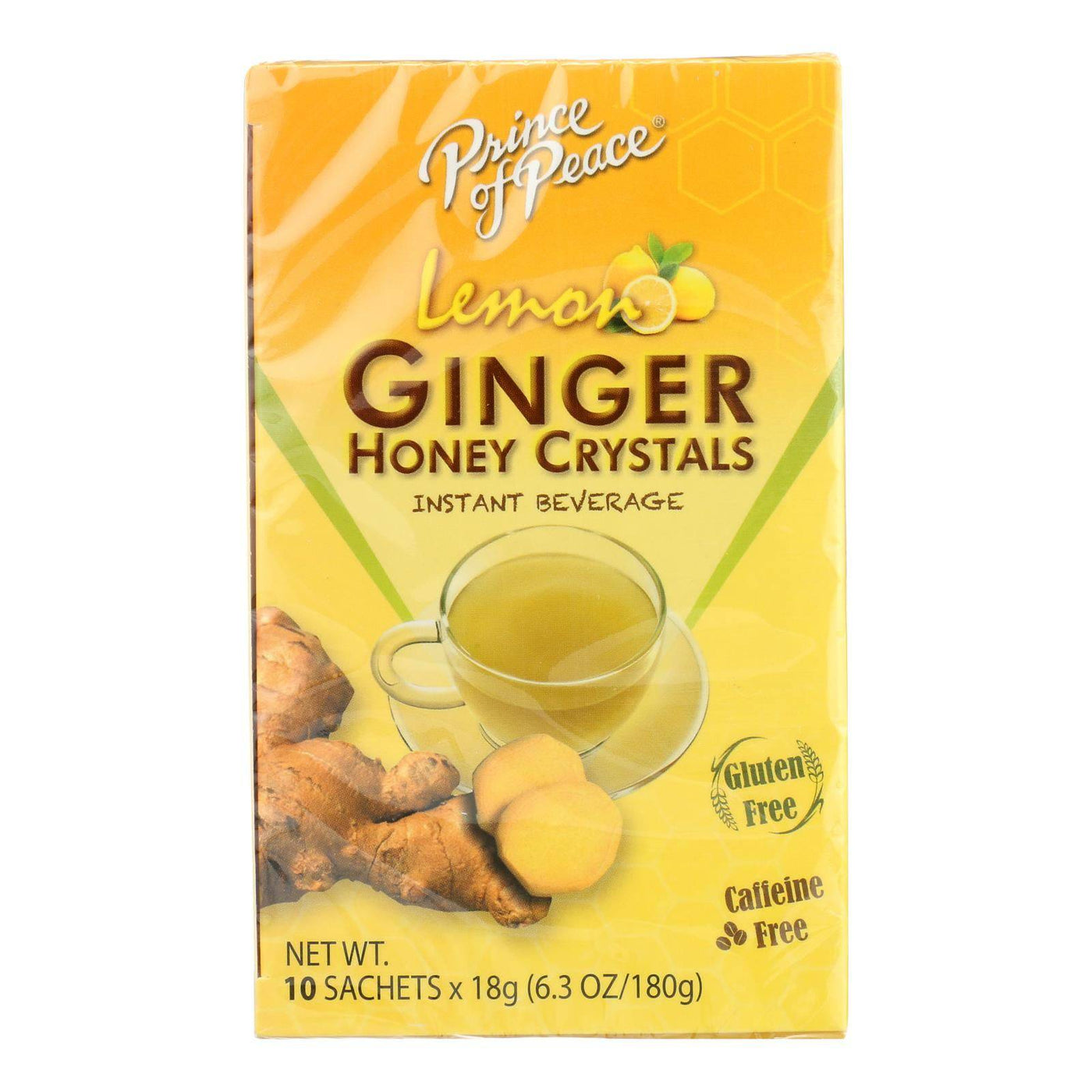 Prince Of Peace - Tea Instant Lemon Ginger Honey Cry - Case Of 6-10 Bag | OnlyNaturals.us