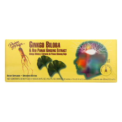 Prince Of Peace Ginkgo Biloba And Red Panax Ginseng Extract - 1 Vial | OnlyNaturals.us