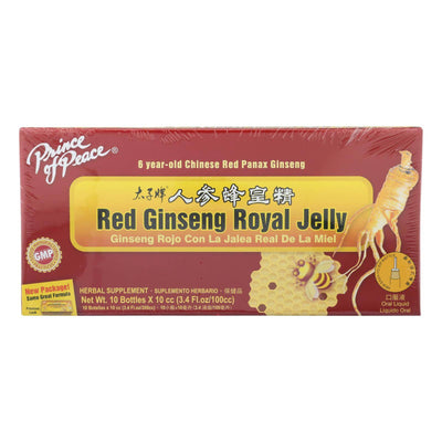Prince Of Peace Red Ginseng - Royal Jelly - 10 Cc - 10 Count | OnlyNaturals.us