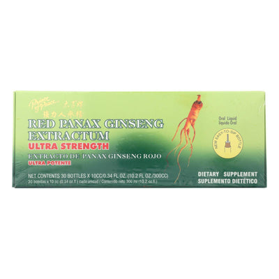 Buy Prince Of Peace Red Panax Ginseng Extractum Ultra Strength - 30 Vials  at OnlyNaturals.us