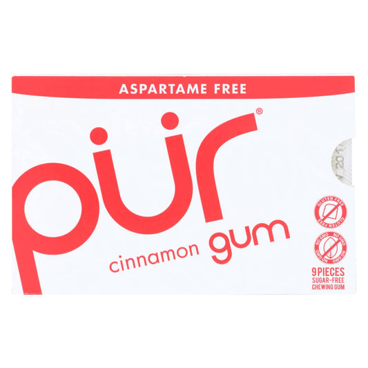 Buy Pur Gum - Cinnamon - Aspartame Free - 9 Pieces - 12.6 G - Case Of 12  at OnlyNaturals.us