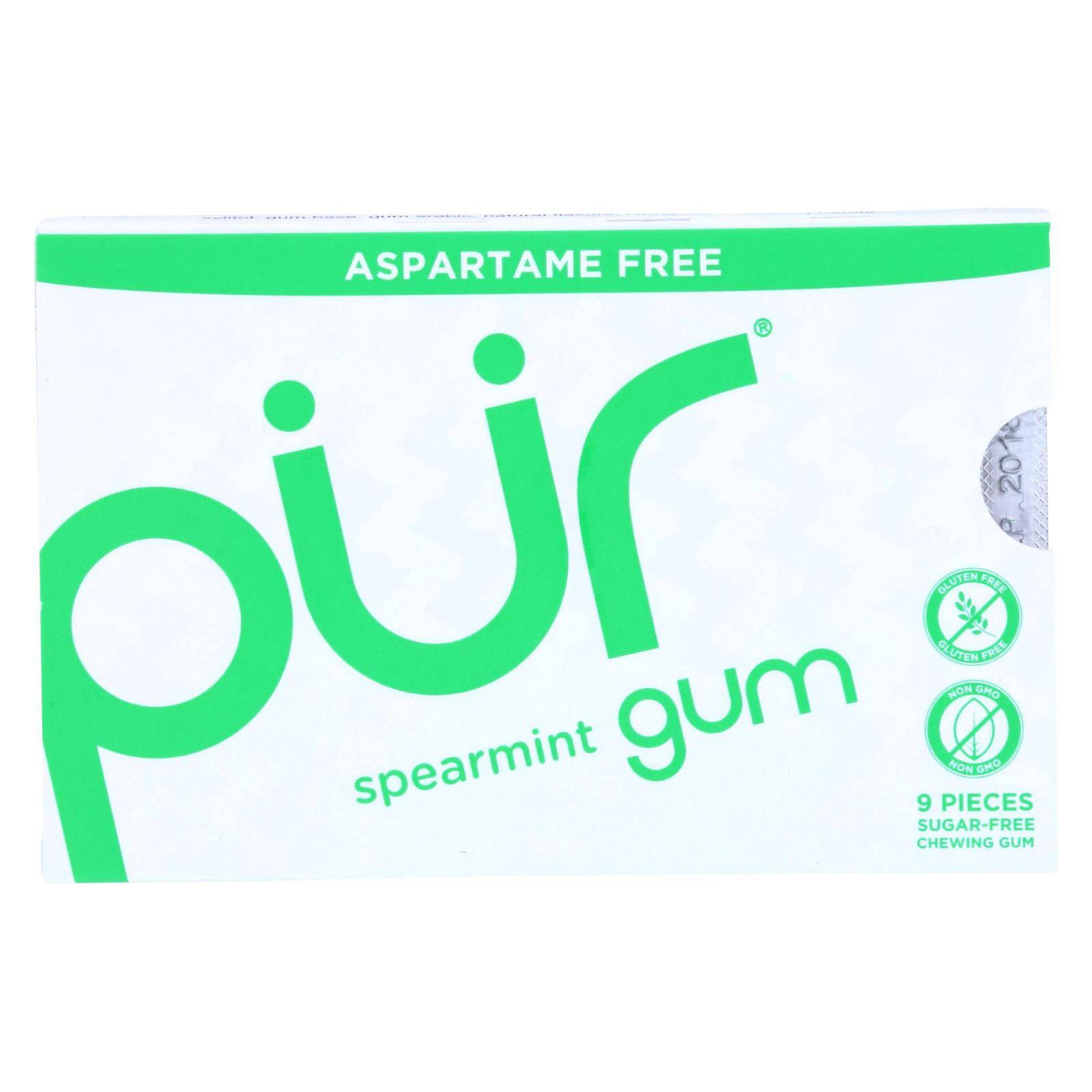 Buy Pur Gum - Spearmint - Aspartame Free - 9 Pieces - 12.6 G - Case Of 12  at OnlyNaturals.us