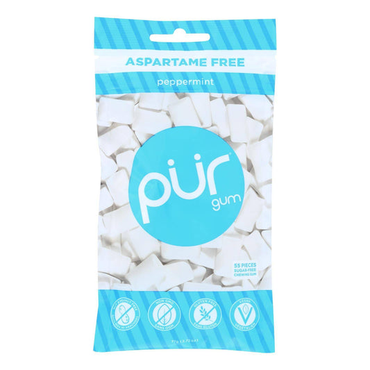 Pur Peppermint Gum  - Case Of 12 - 2.72 Oz | OnlyNaturals.us