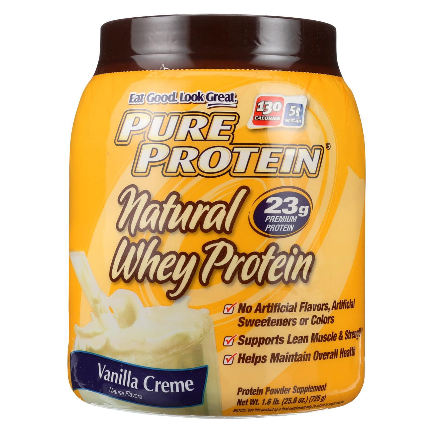 Buy Pure Protein Whey Protein - 100 Percent Natural - French Vanilla - 1.6 Lb  at OnlyNaturals.us