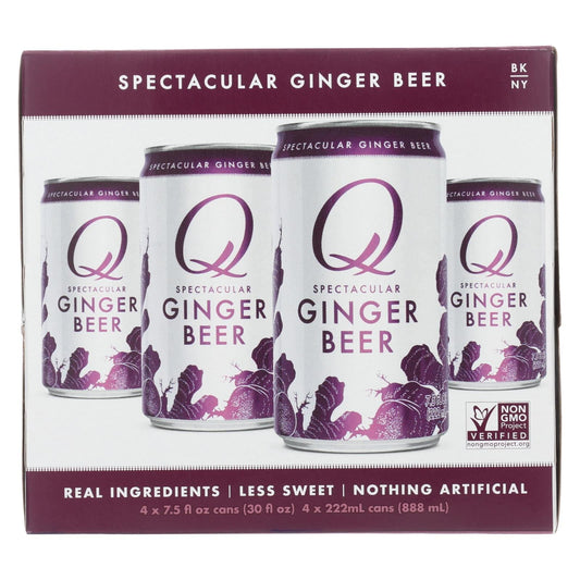 Buy Q Drinks Soda - Ginger Beer - Can - Case Of 6 - 4-7.5fl Oz  at OnlyNaturals.us