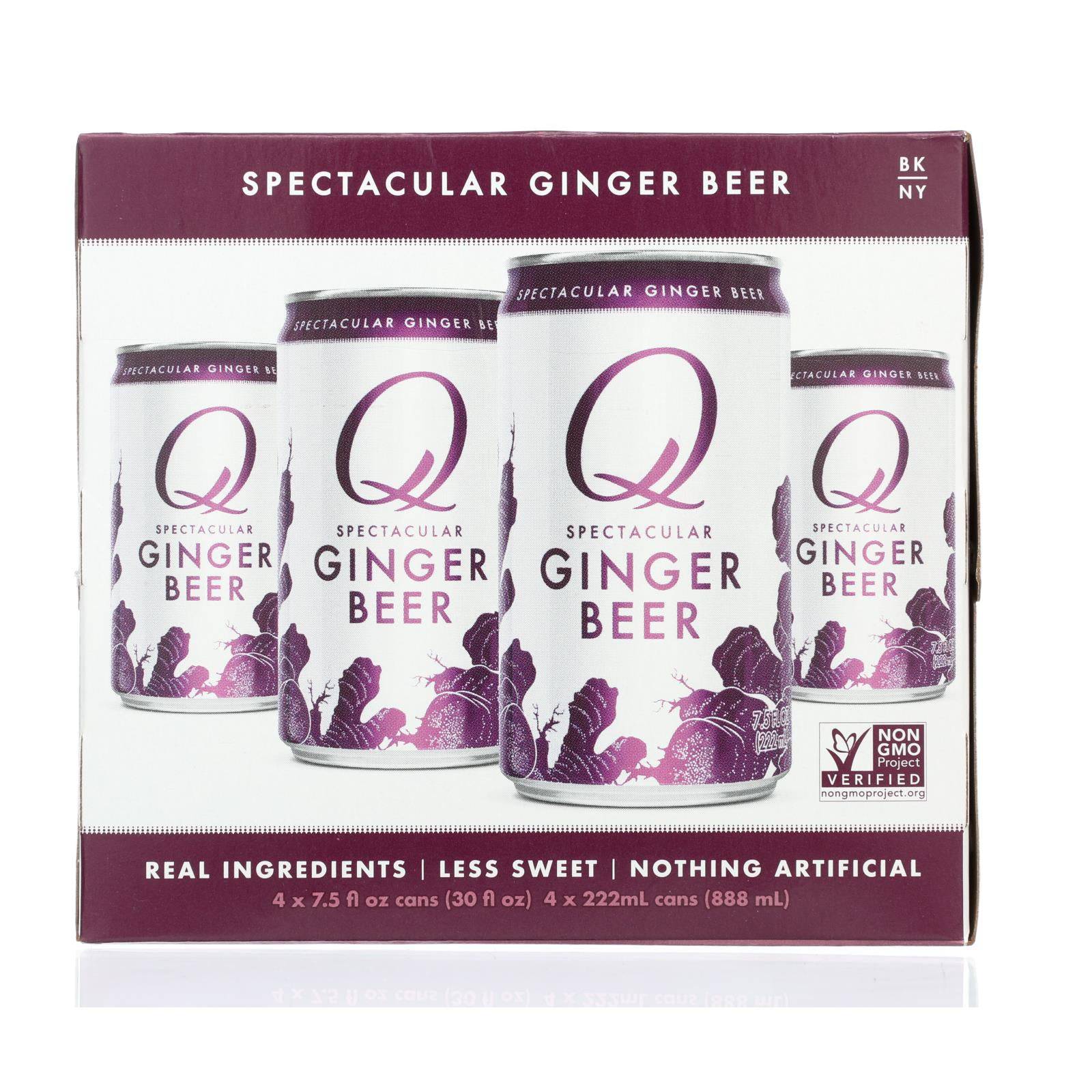 Buy Q Drinks Soda - Ginger Beer - Can - Case Of 6 - 4-7.5fl Oz  at OnlyNaturals.us
