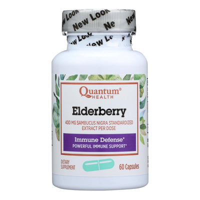 Quantum Elderberry Immune Defense Extract - 400 Mg - 60 Capsules | OnlyNaturals.us