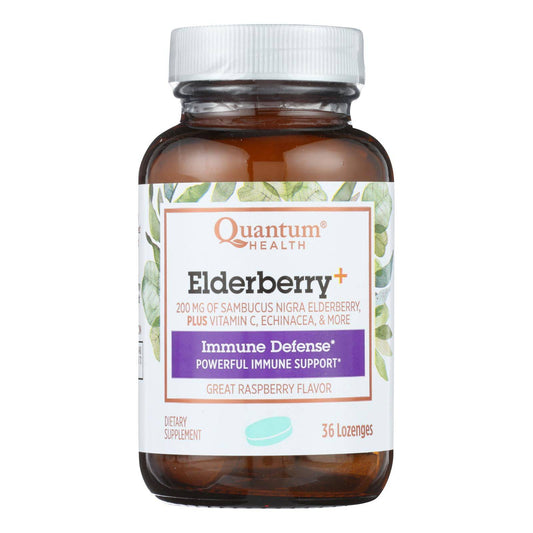 Buy Quantum Elderberry Lozenges Raspberry - 36 Lozenges  at OnlyNaturals.us