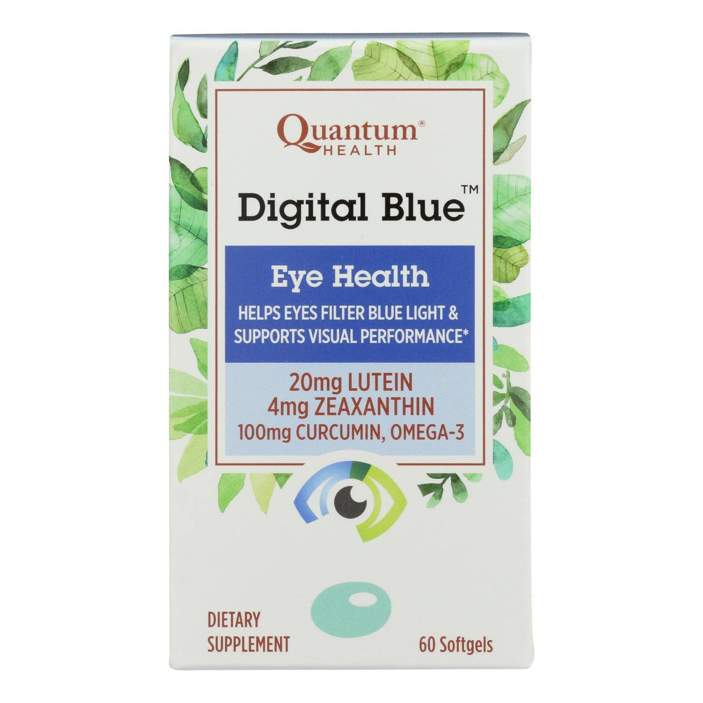 Quantum Research - Digital Blue - Eye Health - 60 Softgels | OnlyNaturals.us