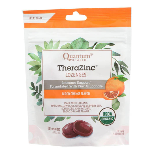 Buy Quantum Research Thera Zinc Lozenges - Blood Orange - 18 Count  at OnlyNaturals.us