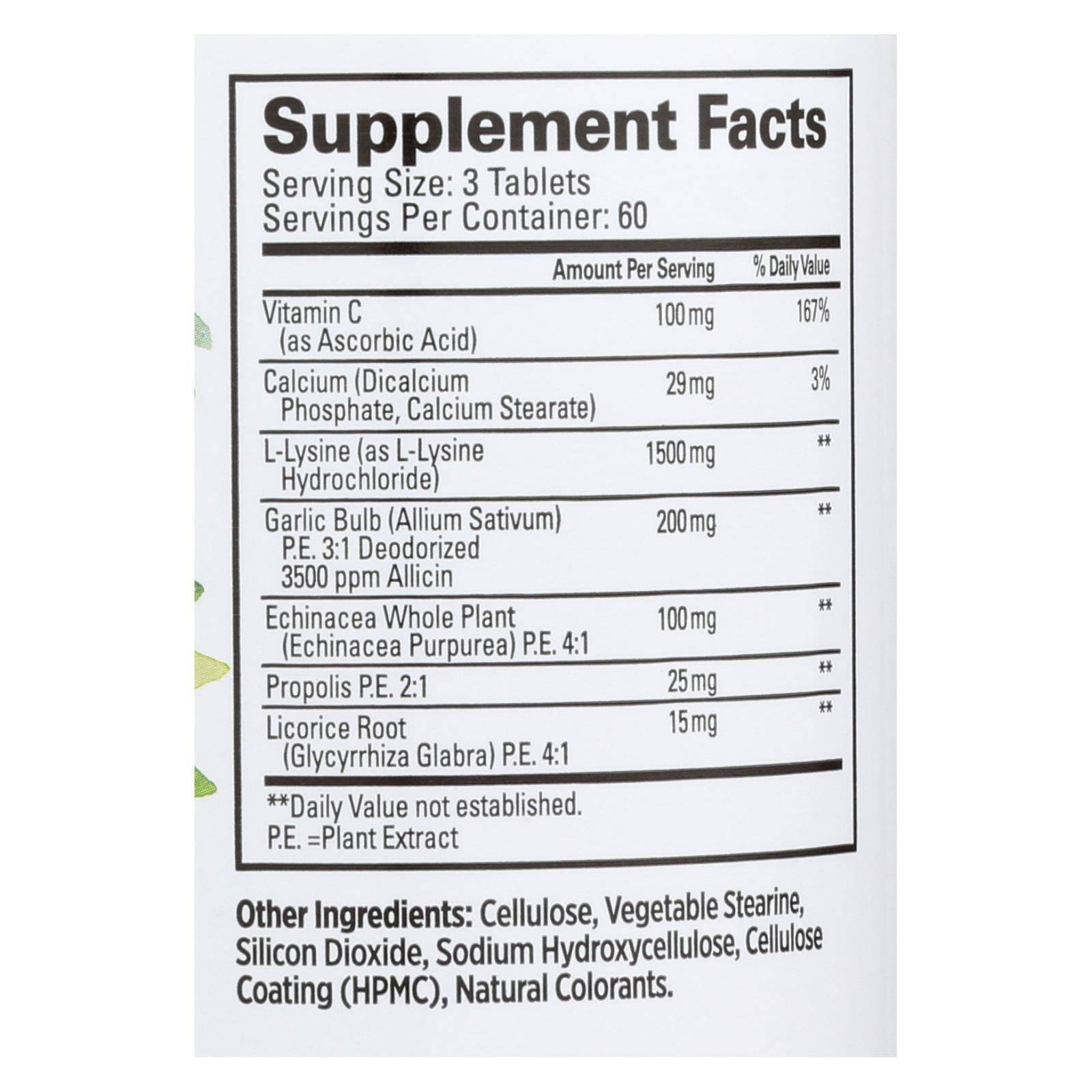 Buy Quantum Super Lysine Plus Immune System - 180 Tablets  at OnlyNaturals.us