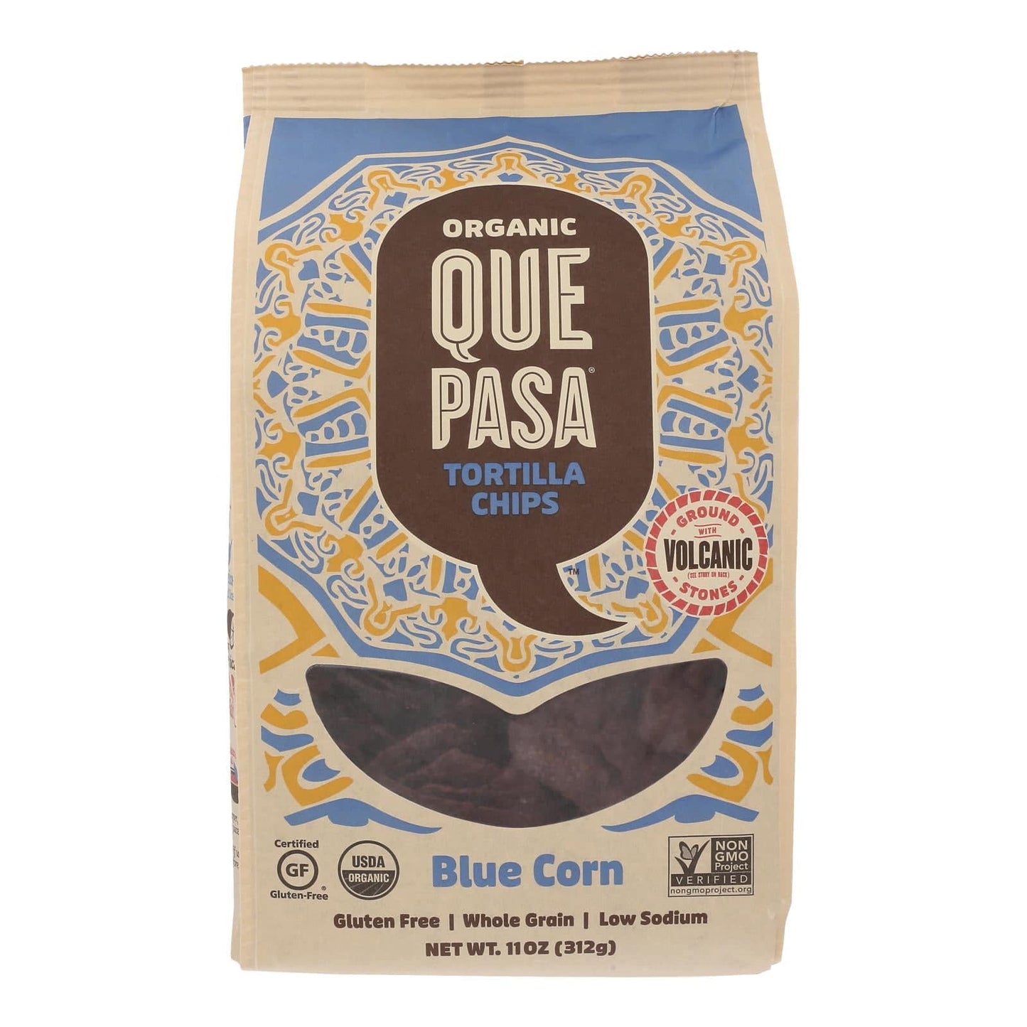 Que Pasa - Tortilla Chips Blue - Case Of 6-11 Oz | OnlyNaturals.us