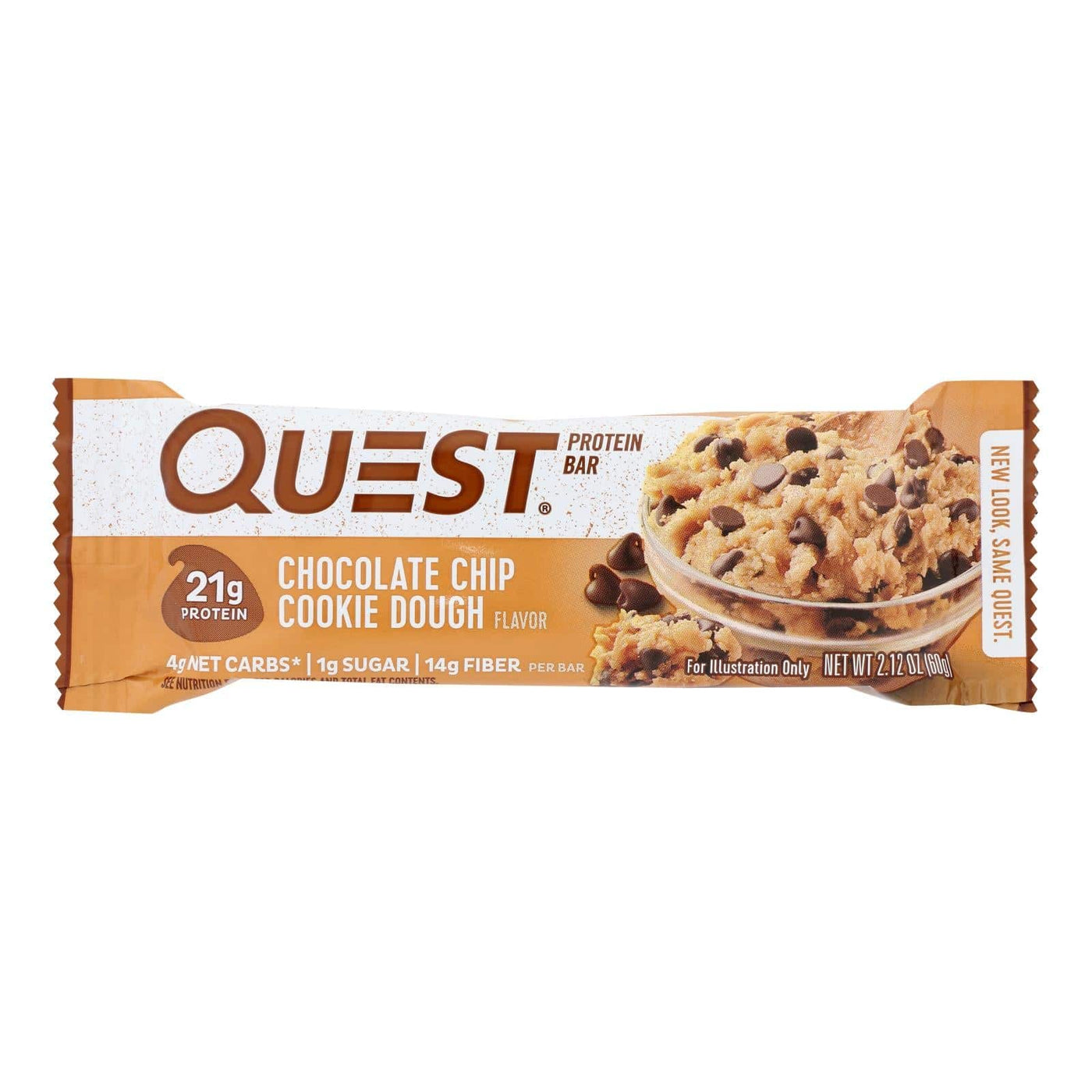 Buy Quest Bar - Chocolate Chip Cookie Dough - 2.12 Oz - Case Of 12  at OnlyNaturals.us