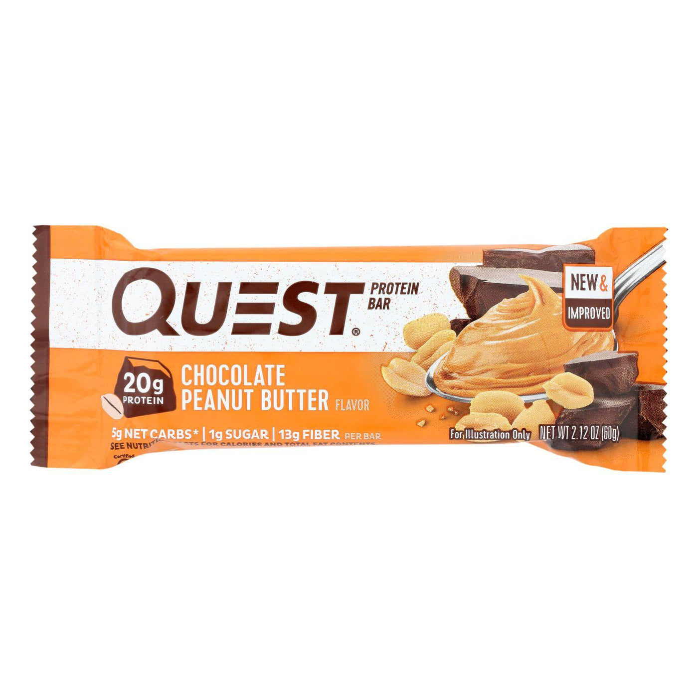 Buy Quest Bar - Chocolate Peanut Butter - 2.12 Oz - Case Of 12  at OnlyNaturals.us
