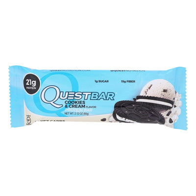 Buy Quest Bar - Cookies And Cream - 2.12 Oz - Case Of 12  at OnlyNaturals.us