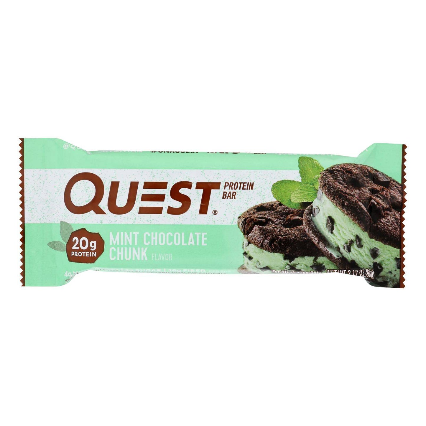 Quest Bar - Mint Chocolate Chunk - 2.12 Oz - Case Of 12 | OnlyNaturals.us