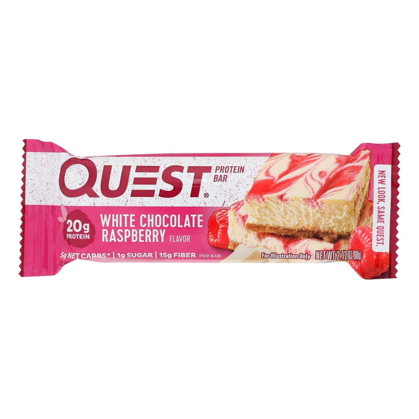 Buy Quest Bar - White Chocolate Raspberry - 2.12 Oz - Case Of 12  at OnlyNaturals.us