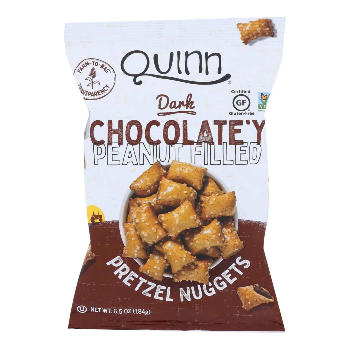 Quinn Popcorn - Pretzels Pbtr&choc Nugget - Case Of 8 - 6.5 Oz | OnlyNaturals.us