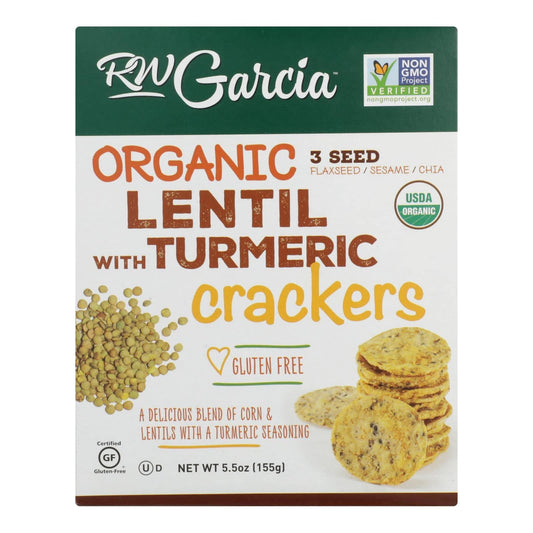 R. W. Garcia - Cracker 3 Seed Lntl Tur - Case Of 6 - 5.5 Oz | OnlyNaturals.us