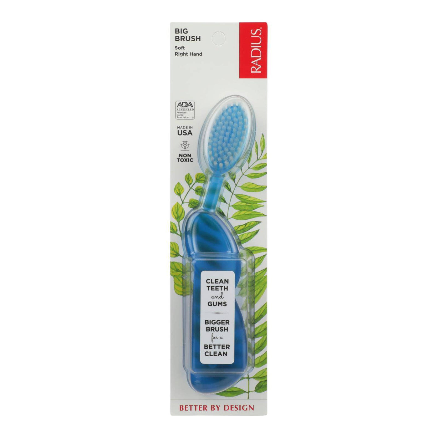 Radius - Original Right Hand Toothbrush Soft Bristles - 1 Toothbrush - Case Of 6 | OnlyNaturals.us