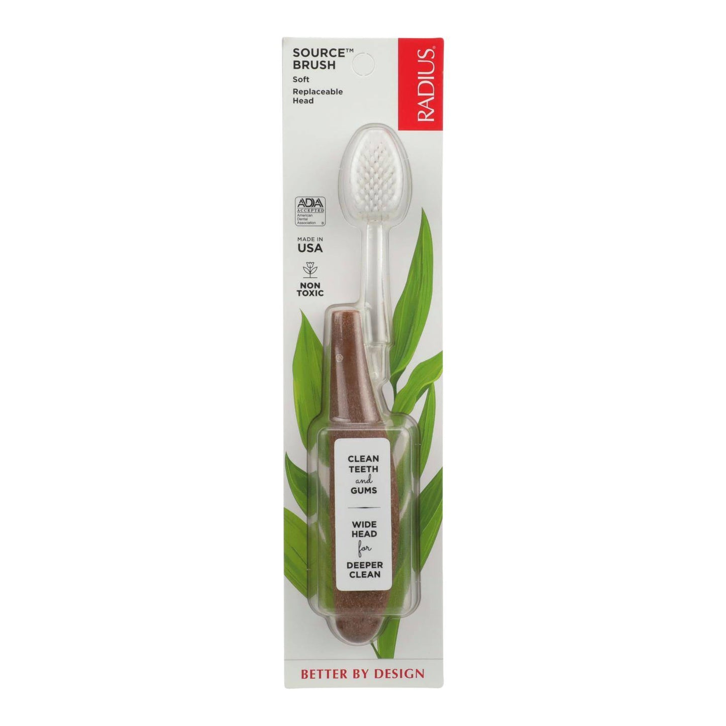 Buy Radius - Source Toothbrush With Replacement Head - Soft - Case Of 6  at OnlyNaturals.us