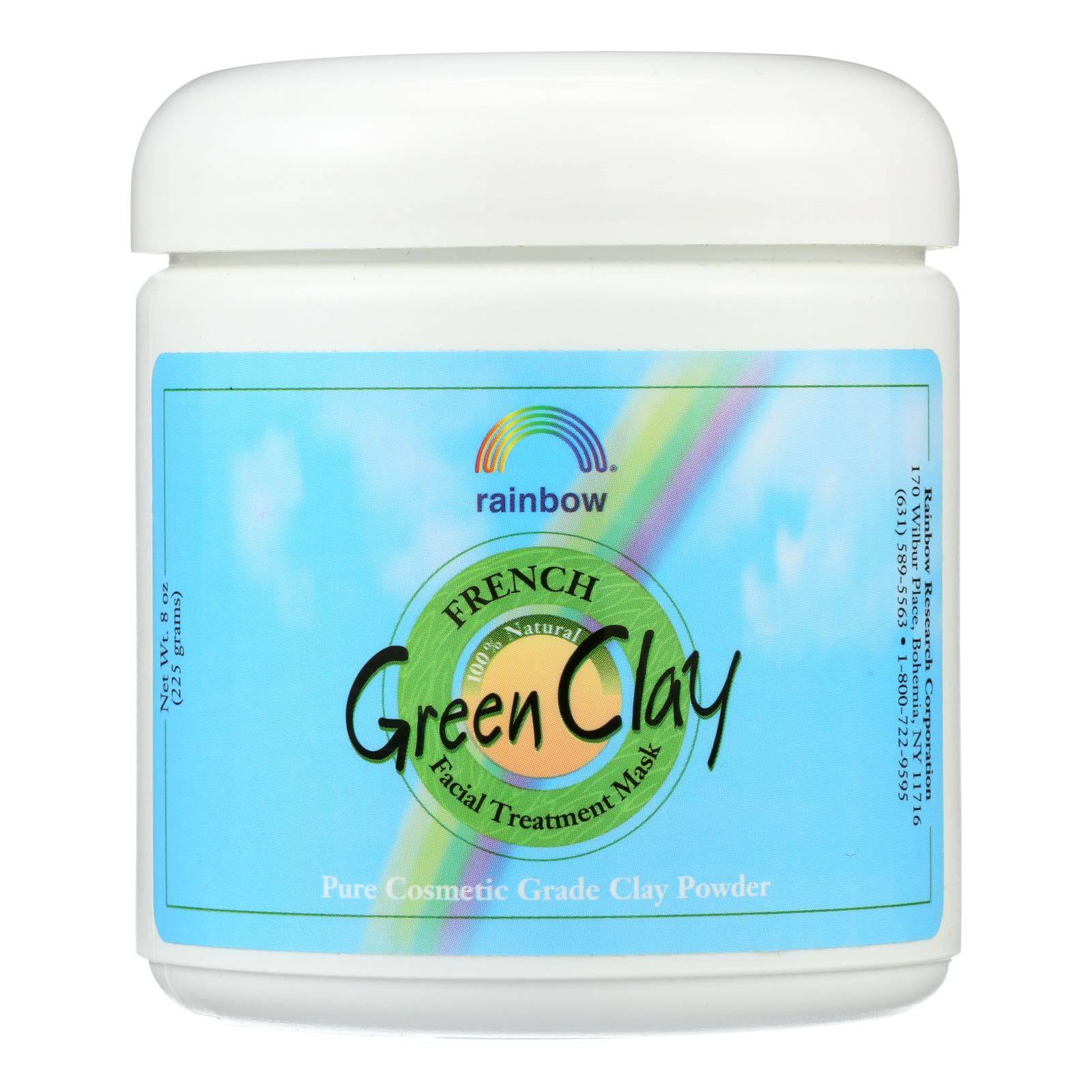 Rainbow Research French Green Clay Facial Treatment Mask - 8 Oz | OnlyNaturals.us