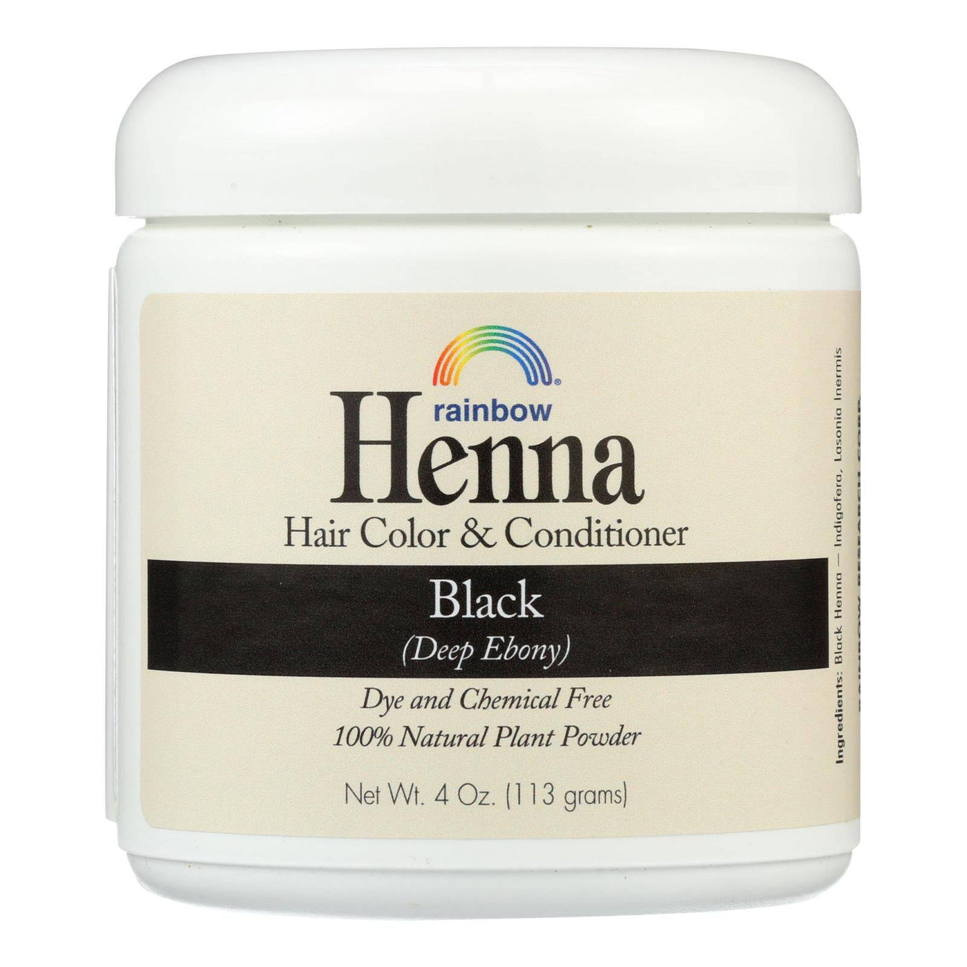 Buy Rainbow Research Henna Hair Color And Conditioner Persian Black Deep Ebony - 4 Oz  at OnlyNaturals.us