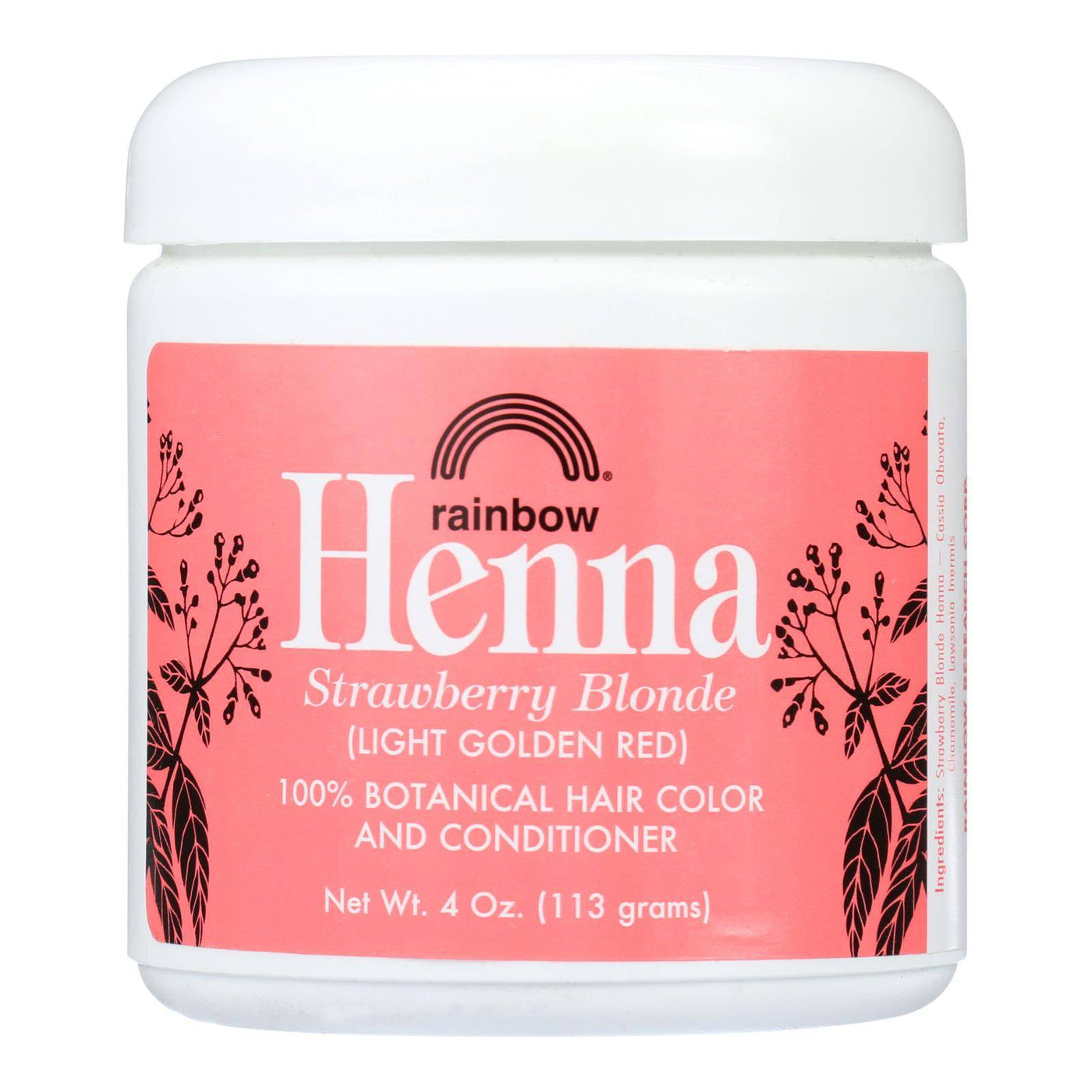 Buy Rainbow Research Henna Hair Color And Conditioner Persian Strawberry - 4 Oz  at OnlyNaturals.us