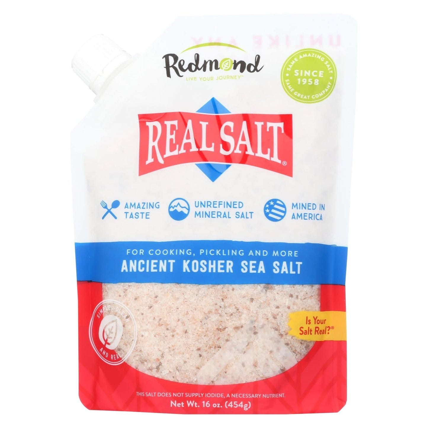 Buy Real Salt Gourmet Kosher Sea Salt - 16 Oz - Case Of 6  at OnlyNaturals.us